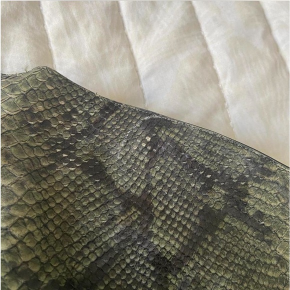 Maison Margiela Snakeskin Peeptoe Wide Calf Booties - Picture 6 of 8